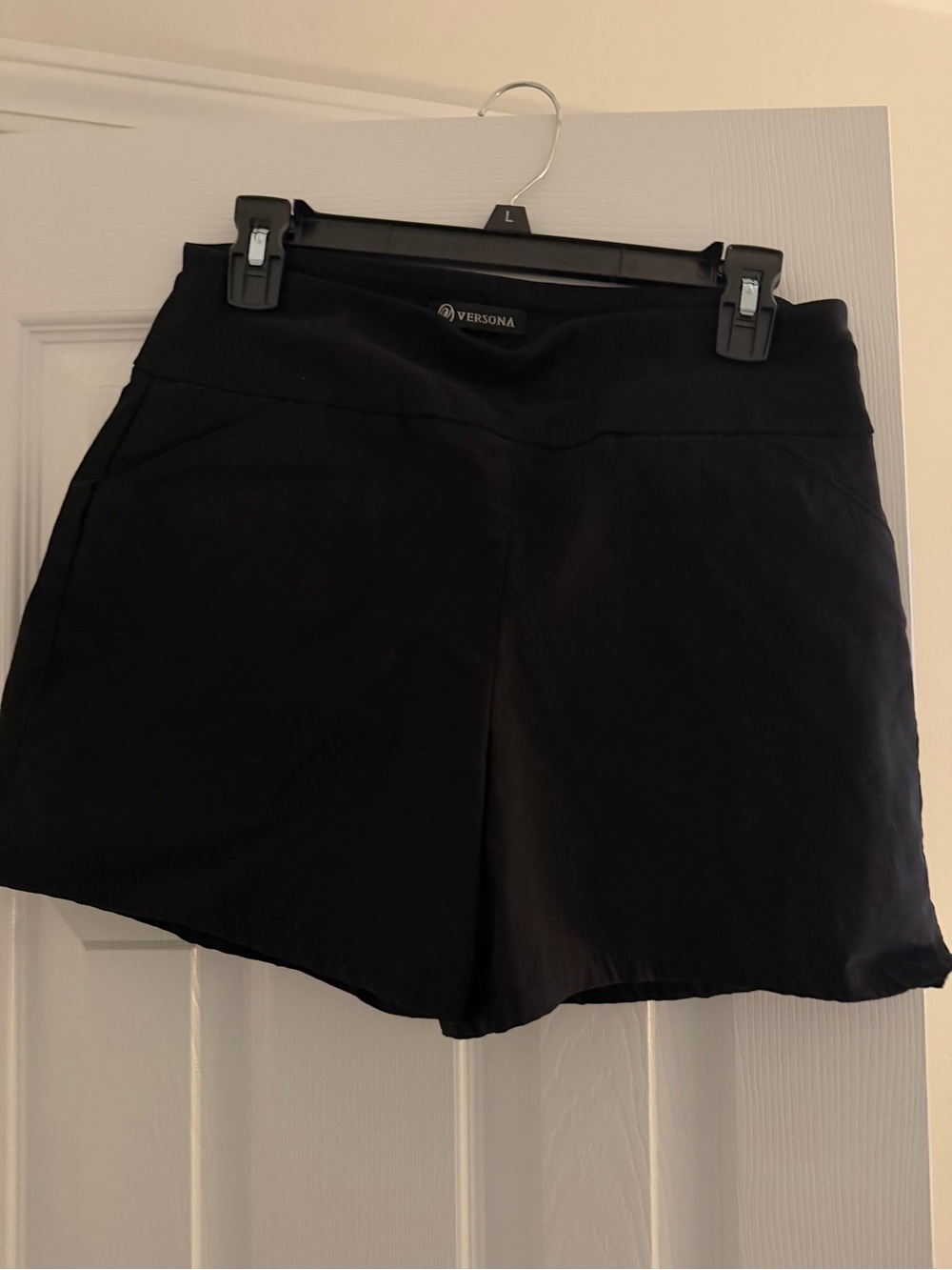 Versona Black Athletic Stretch Shorts